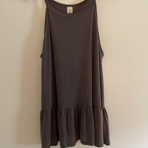 Size large in the color stone. Brand is I Joah.